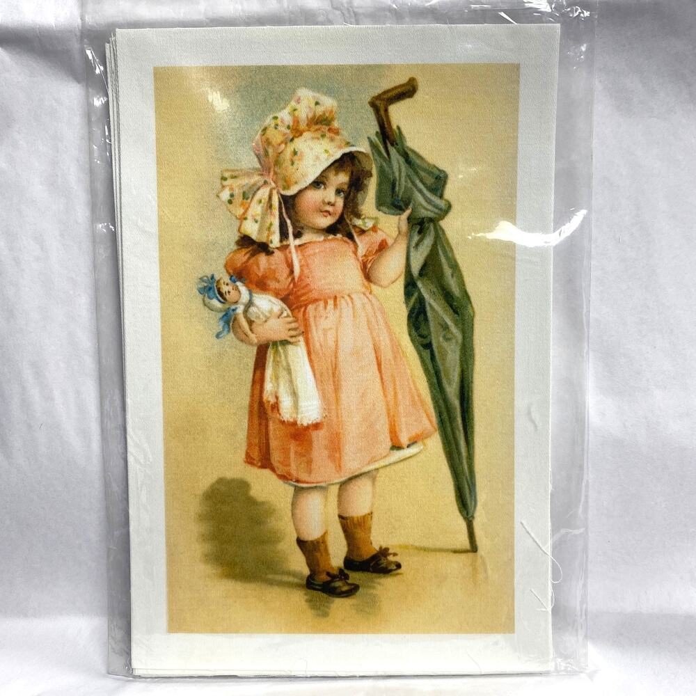 Giclee Children Set 2 Fine Art Prints On Cloth 5" x 8" Quilt Blocks